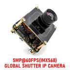 5MP Global Shutter POE IP Camera Module 1/1.8" IMX568 CMOS HD 60FPS High Speed Motion Camera Board RTSP Onvif For Machine Vision