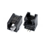 5/10pcs RJ11 Socket Curved Pin 95001 6P6C 6P4C 4P4C 8P8C Seat Phone Jack Female Head Socke Telephone Connector