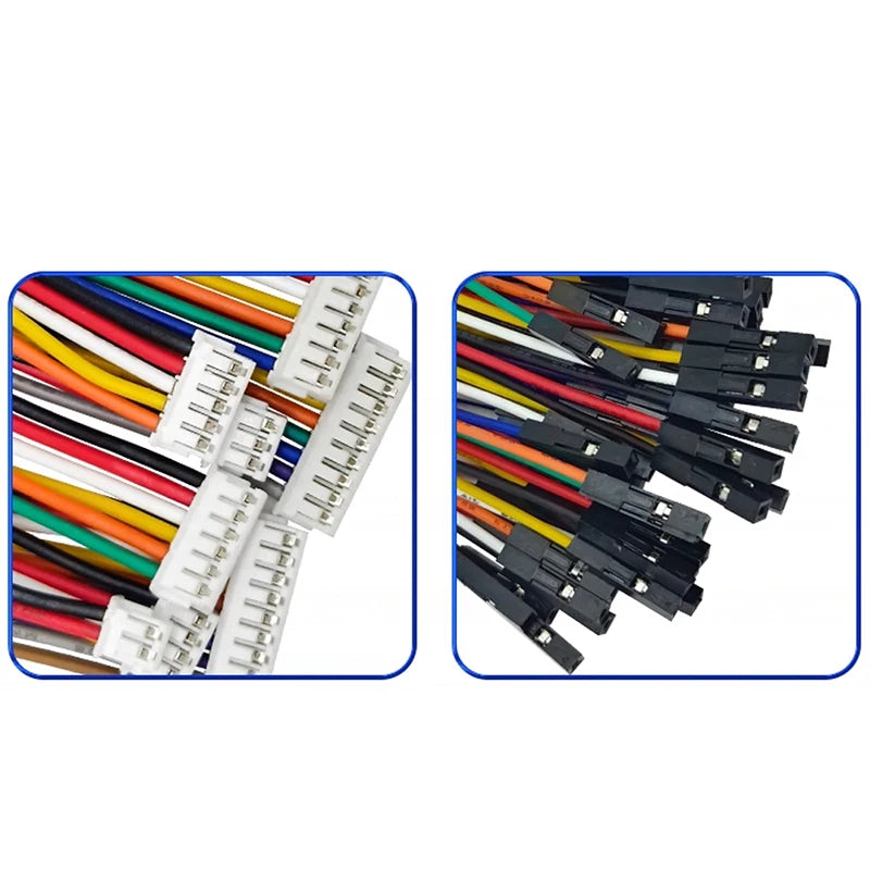 10Pcs ZH1.5MM to Dupont cable electronic wire-2P/3P/4P/5P/6 Pin To 2.54mm Dupont Female Wire Connector Color Cable