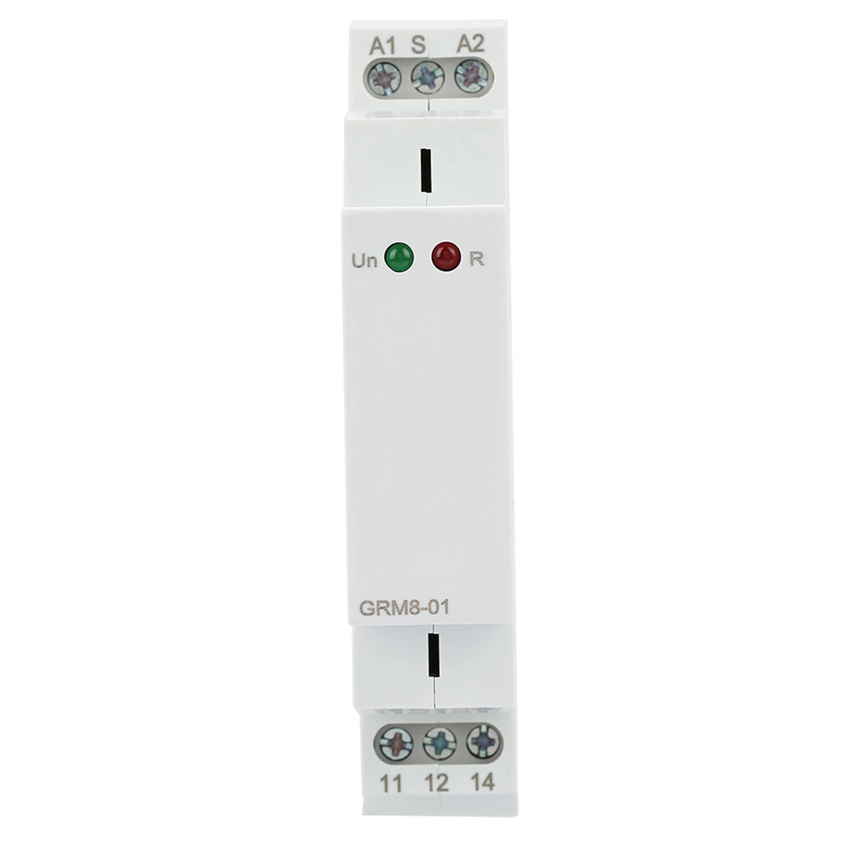 GRM8-01 Electronic Impulse Relay Din Rail Impulse Latching Relay Impulse Memory Relay AC/DC12-240V 35mm DIN Rail Mounting