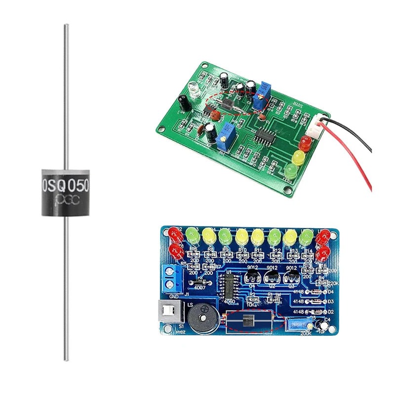 SAMIROB New  6PCS/Lot 30SQ050 Schottky Diode 30A 50V Axial for Solar Panel Parallel Reflow Protection