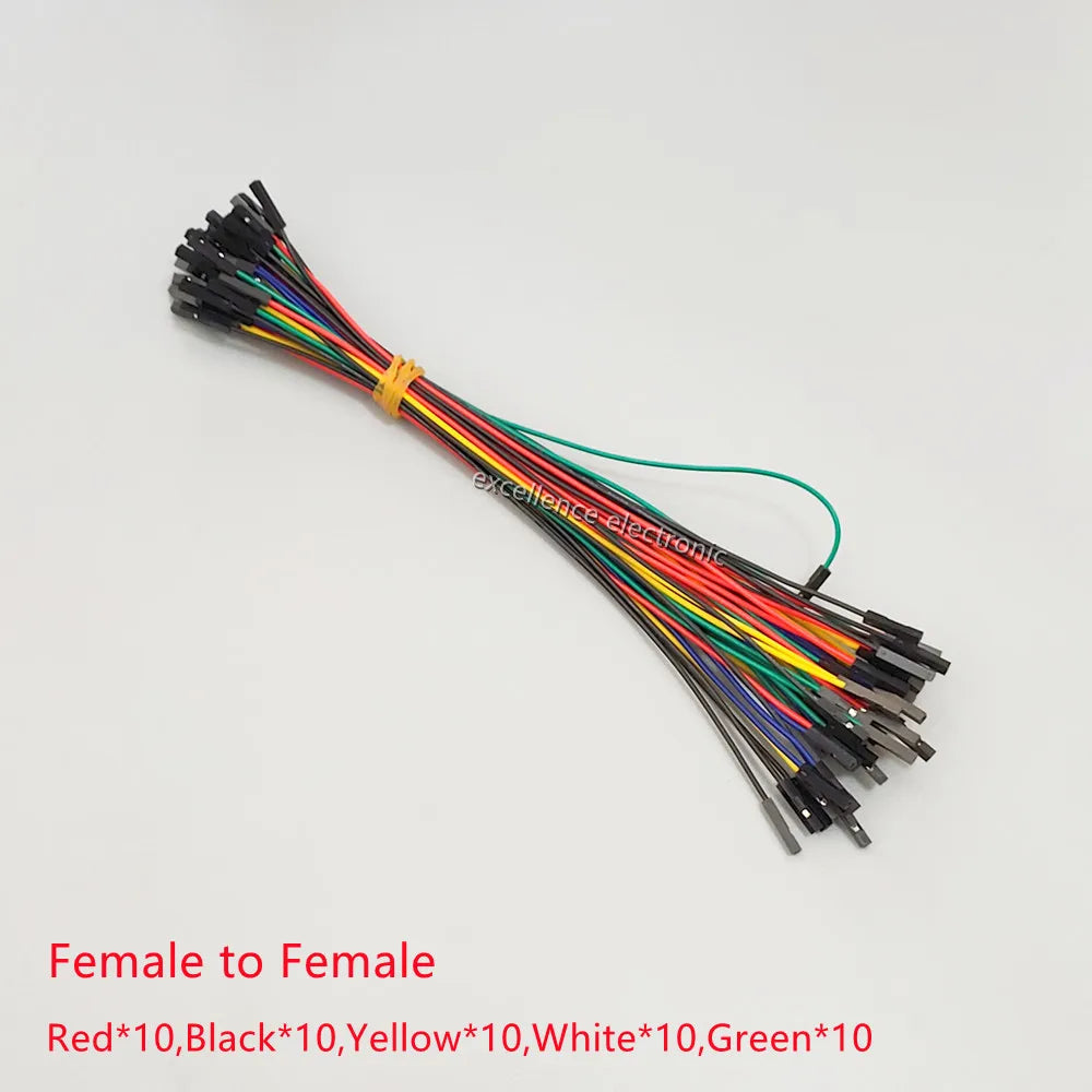 50-300pcs Breadboard Dupont Cable For Arduino Line 2.54mm Male Female Dupont 10cm 20cm 30cm Jumper Wire  DIY 1P Connector