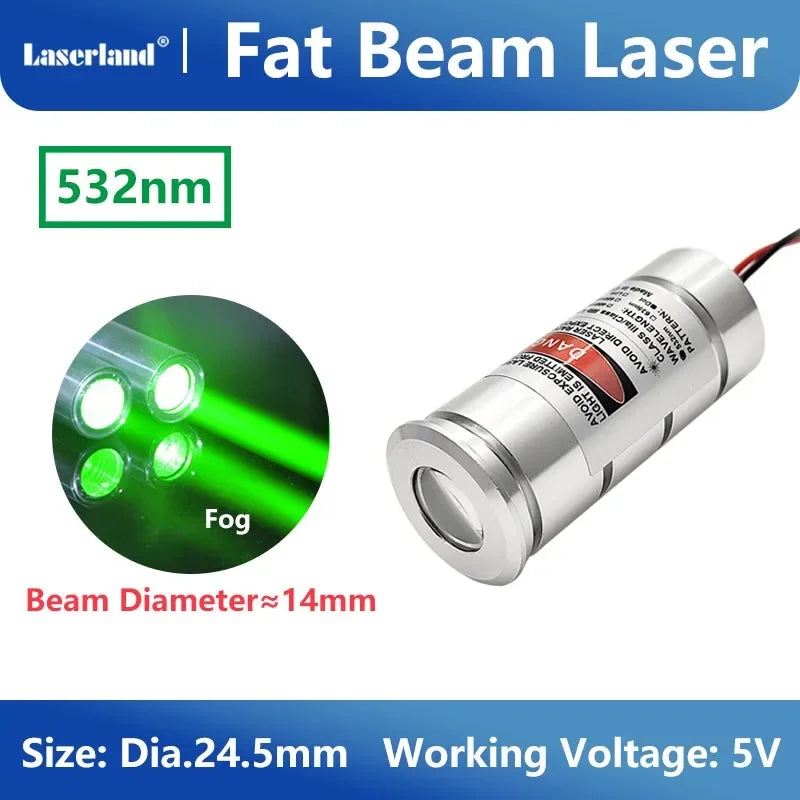 Red Green Blue Fat Beam Laser Module Diode for Halloween Haunted House Escape Room KTV Bar Ball