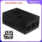 Raspberry Pi 5 ABS Case Black Silver Plastic Shell Optional PWM Cooling Fan Protection Box for Raspberry Pi 5