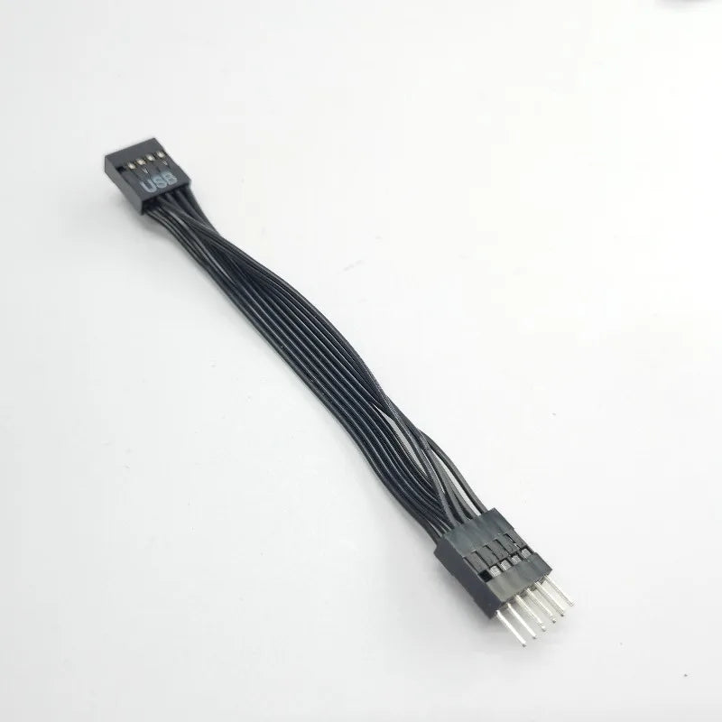 USB 2.0 9pin Male To Female Internal Motherboard Header Extension Cable for Expansion Cards and Motherboard Ports