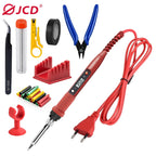 JCD 908S Electric Soldering Iron Kit Set 220V 110V 80W LCD Display Adjustable Temperature Home Handmade DIY Welding Repair Tools