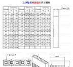 50pcs 2.54mm Single/Double Row Dupont Rubber Shell Dupont Plug Terminal Connector 1/2/3/4/5/6/7-20P Wholesale