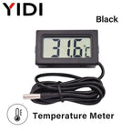 LCD Digital Indoor Outdoor Thermometer Thermo Hygrometer Probe Tester Incubator Aquarium Temperature Humidity Meter Sensor Gauge