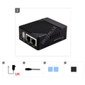 Raspberry Pi CM4 dual ETH mini Open-source Router Board Metal case for Compute Module 4 IO Board  5V, Type-C interfac