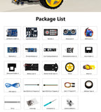 LAFVIN Smart Robot Car for Arduino 2WD Chassis Robot Car Kit With Ultrasonic Module, L298N Driver Board, Remote, IR Control