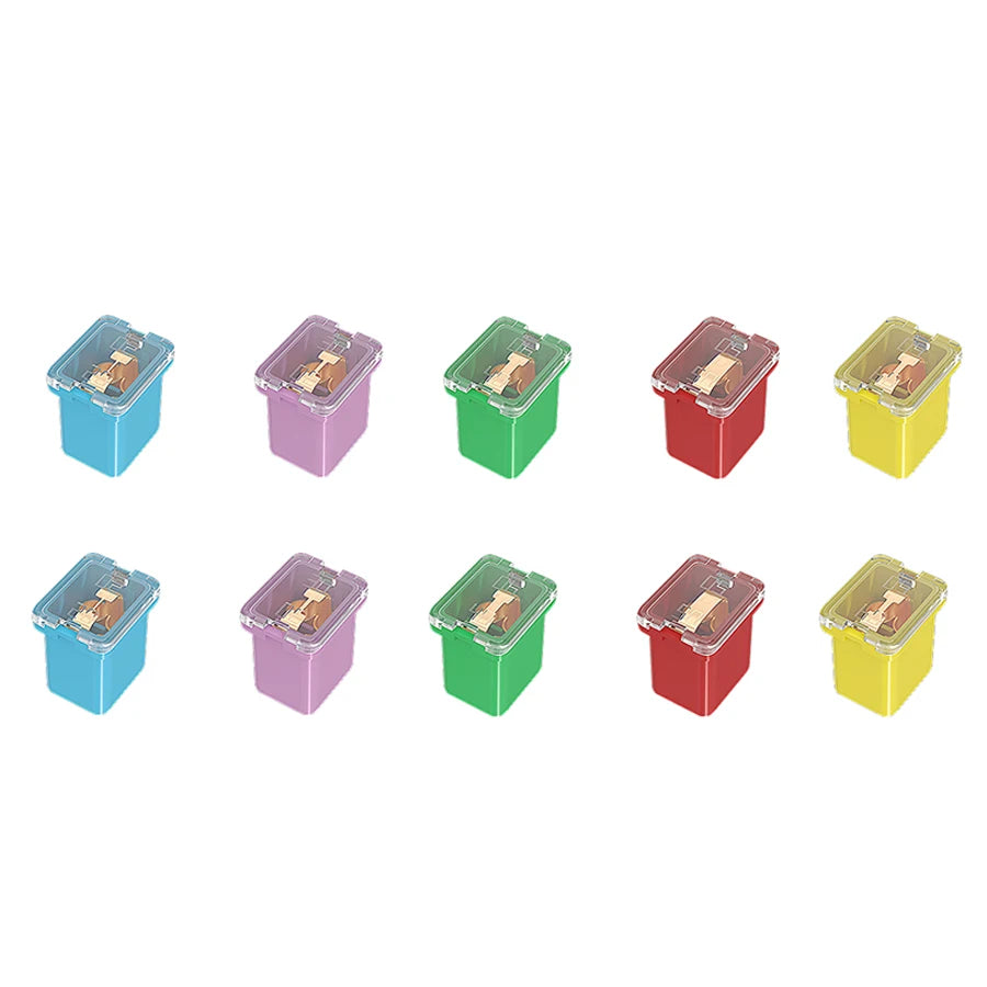 10Pcs Jcase Fuse Kit Mini Jcase Fuse Assortment Tall & Low Profile for Pickup Truck Car SUV (20A/30A/40A/50A/60A Each 2Pcs)