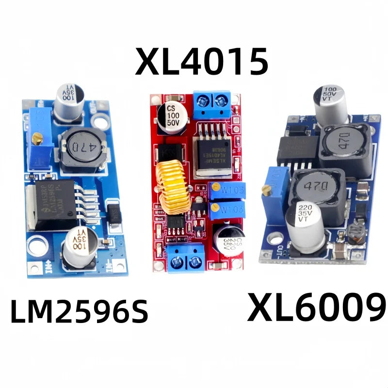 1pcs DC-DC XL4015 Step Down Converter 5A / XL6009 Boost/Buck Power Module Adjustable 4A Current / LM2596S Step Down Converter