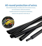 1M/5M 4:1 Black Heat Shrink Tube With Glue Thermoretractile Heat Shrinkable Tubing Dual Wall 4 6 8 12 16 18 20 24 32 36 40 52 72