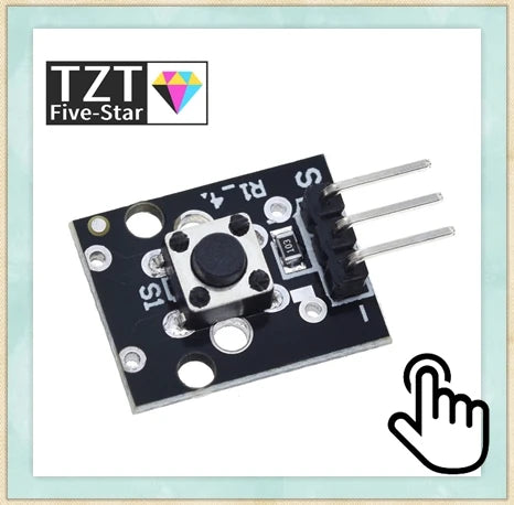 TZT 1/3PCS KY-008 3pin 650nm Red Laser Transmitter Dot Diode Copper Head Module for arduino DIY Kit