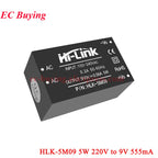 1Pc-2Pcs 5W 220V to 5V/3.3V/9V/12V/15V/24V AC DC Mini Power Supply Module Board Hi-Link HLK-5M03 5M05 5M09 5M12 5M15 5M24 5M05B
