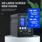 LUXIANZI 8589D+ 2 IN 1 Hot Air Gun Soldering Station With LED Digital Display For BGA PCB IC Repair Tool SMD Rework Station