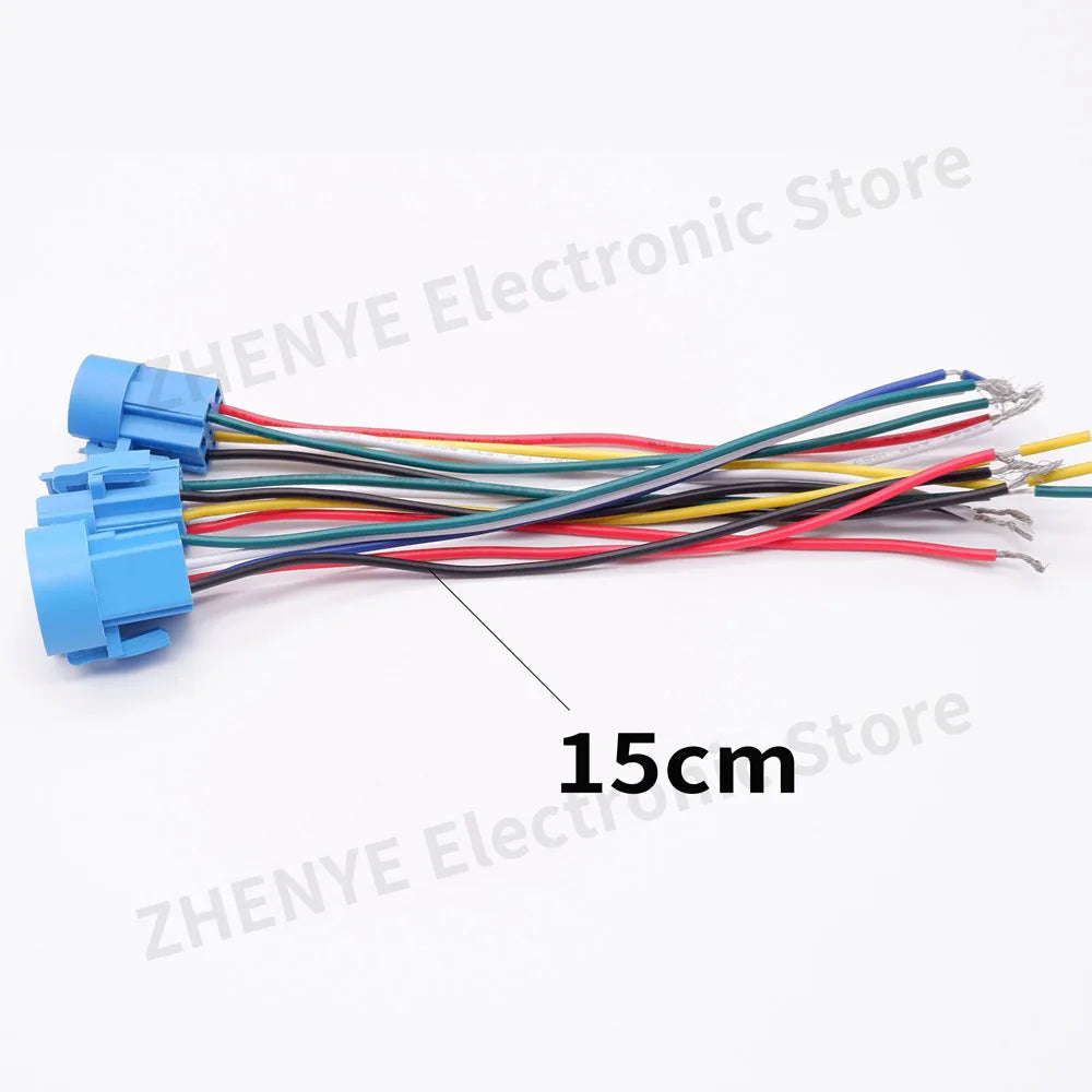 40mm Metal Push Button Switch Power LED Light Waterproof Reset Self-locking Latching Start Stop Switch On Off 2NO2NC With Wire