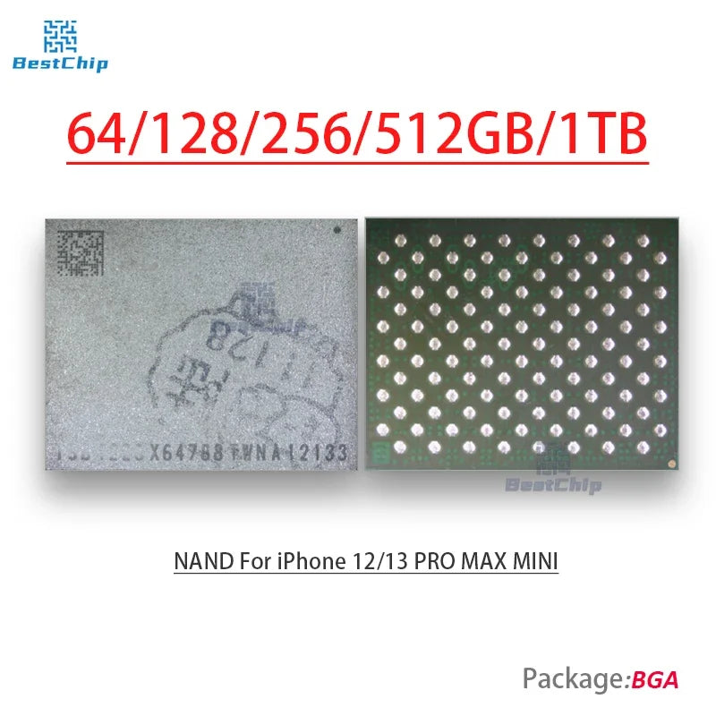 64G/128G/256G 512GB 1TB HDD Storage NAND Memory Flash chip For iPhone 12/13 PRO MAX 12pro max mini 256GB 128GB 512GB