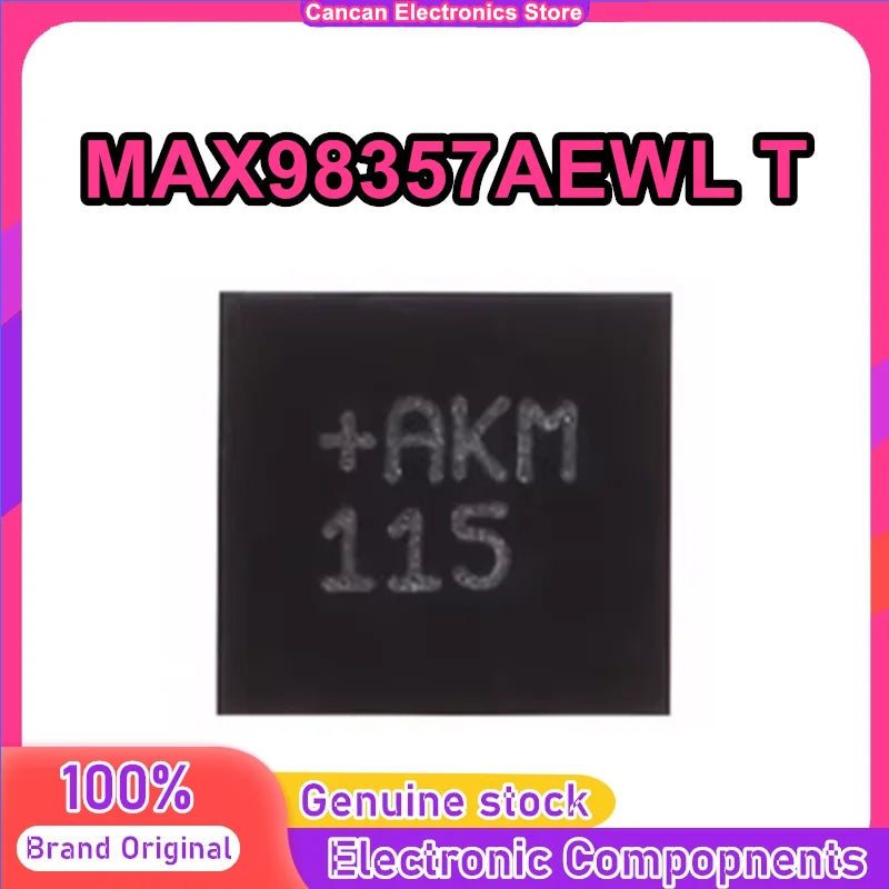 10PCS 100% New MAX98357AEWL+T MAX98357AEWL MAX98357A MAX98357 AKM BGA Chipset