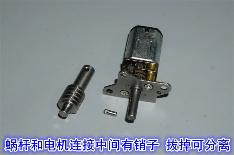 3v 6v DC N20 Mini Micro Metal Gear Motor 3mm Shaft Worm Gear Reduction Motor Model Aircraft Folding Landing