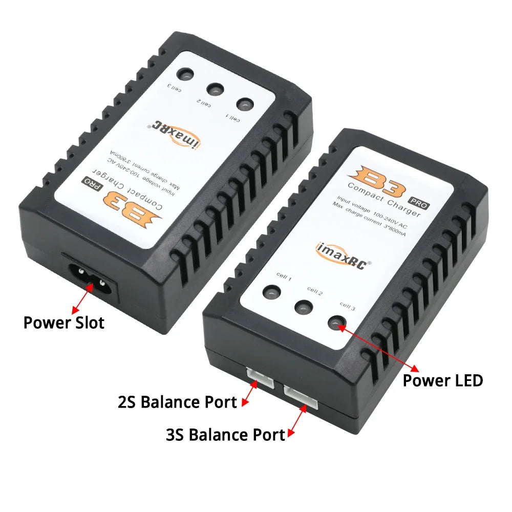 B3 Balanced Battery Charger for B3pro Compact 2S 3S Lipo Lithium Power Supply Universal EU/US Plug RC Helicopter Accessory