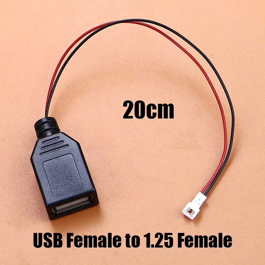 USB A 2.0 Male Female Plug to XH2.54 PH2.0 1.25 Du-Pont Terminal Wire Power Cord USB Adapter Extension Cable Touch Screen Cable