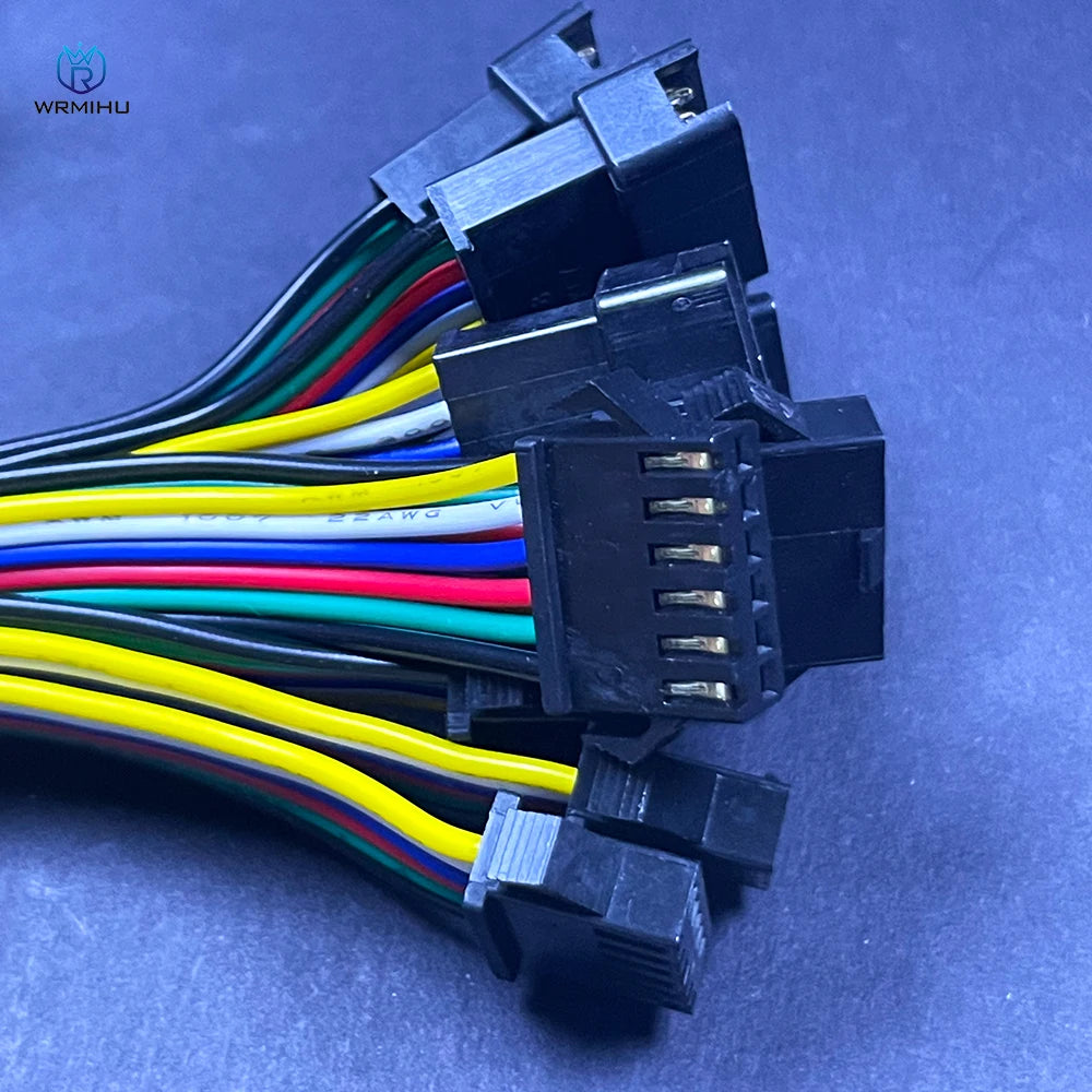 10Pairs JST SM 2P 3P 4P 5P 6Pin Plug Socket Male to Female Wire Connector LED Strips Lamp Driver Connectors Quick Adaptr 22AWG