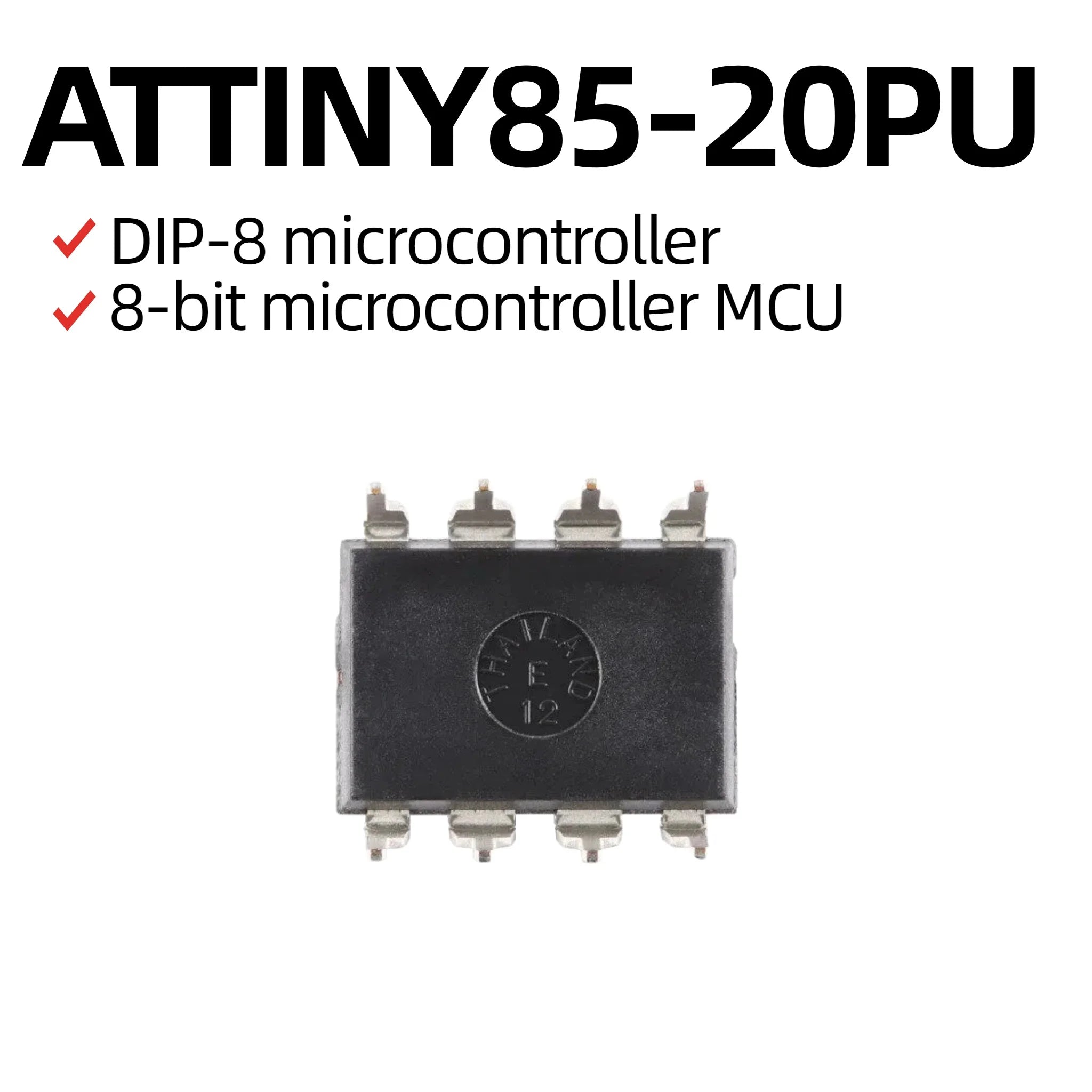 1/5/10PCS ATtiny85-20PU DIP-8 ATTINY85 DIP8 85-20PU ATTINY85-20 20U TINY85 DIP 8-bit AVR Microcontroller Chip IC New Original