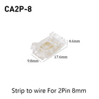 SMD Crystal Joint 2 3 4 5Pin LED Wire Connectors Solderless For 5mm 8mm 10mm Quick Terminal Block Strip Light Wire Connection