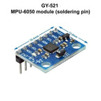 1 Set MPU6050 GY-521 3-Axis Accelerometer Gyroscope 6DOF Sensor Module High Precision Small Size Breakout Board