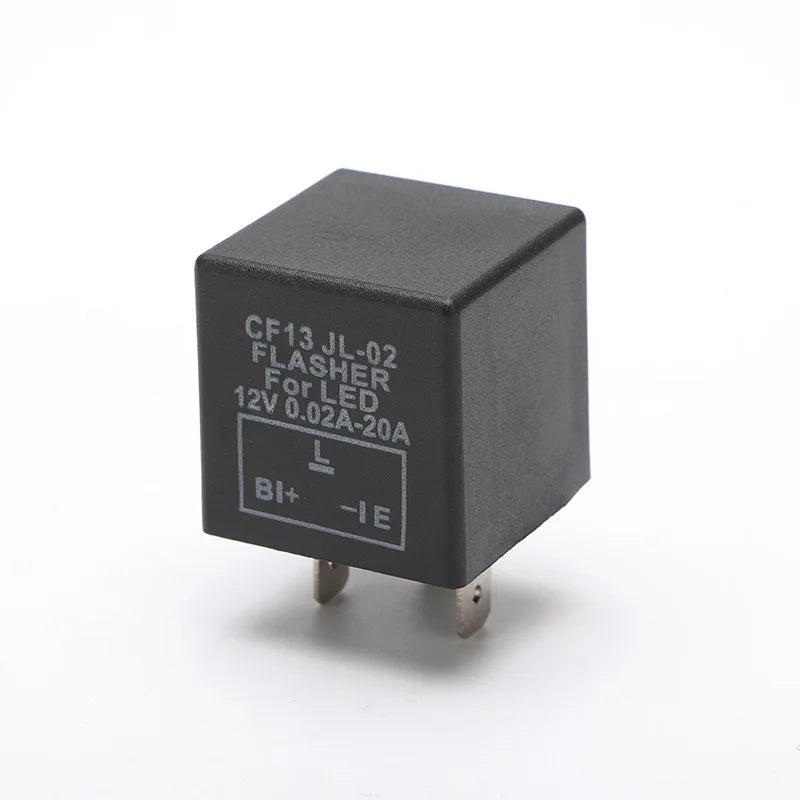 CF13 CF14 JL-02 3-Pin LED Flasher Flash Relay for Turn Signal Light Hyper Flash Fix 12V LED Relay for Car Motorcycle Accessories