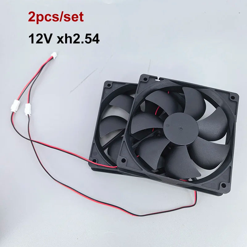 2 in 1 120mm 12cm 12025 DC USB Fan  5V 12V 24v 120mm*120mm*25mm Brushless USB Cooling Fan oil 2PIN PC Case Cooler 12cm E