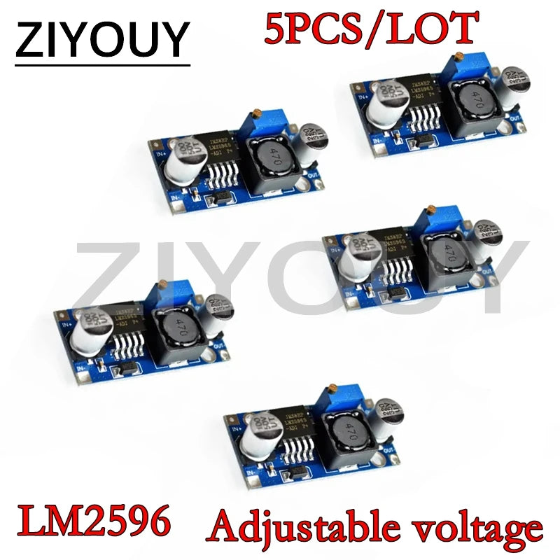 2/5PCS LM2596 LM2596S DC Buck Converter 3.0-40V To 1.5-35V Power Supply Step Down Module Fixed 3.3V,5.0V,12V DC to DC