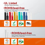 4:1 4mm - 52mm Heat Shrink Tubing With Glue Dual Wall Adhensive Lined Wire Tube Hose Black Waterproof Cable Sleeves 1.22M / 2.5M