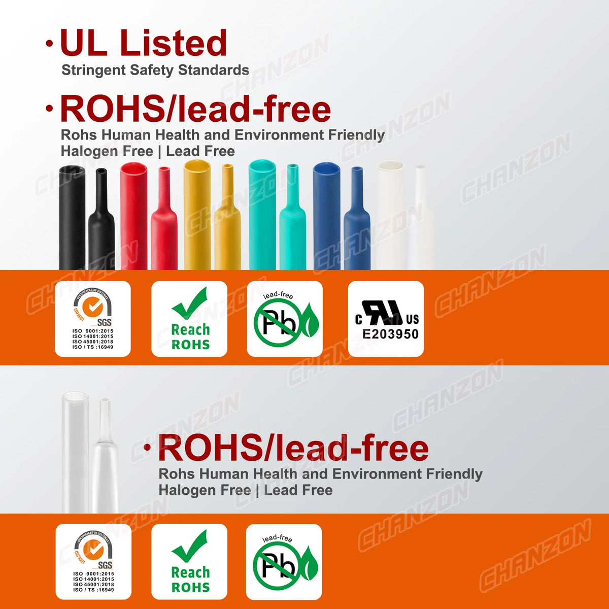 4:1 4mm - 52mm Heat Shrink Tubing With Glue Dual Wall Adhensive Lined Wire Tube Hose Black Waterproof Cable Sleeves 1.22M / 2.5M