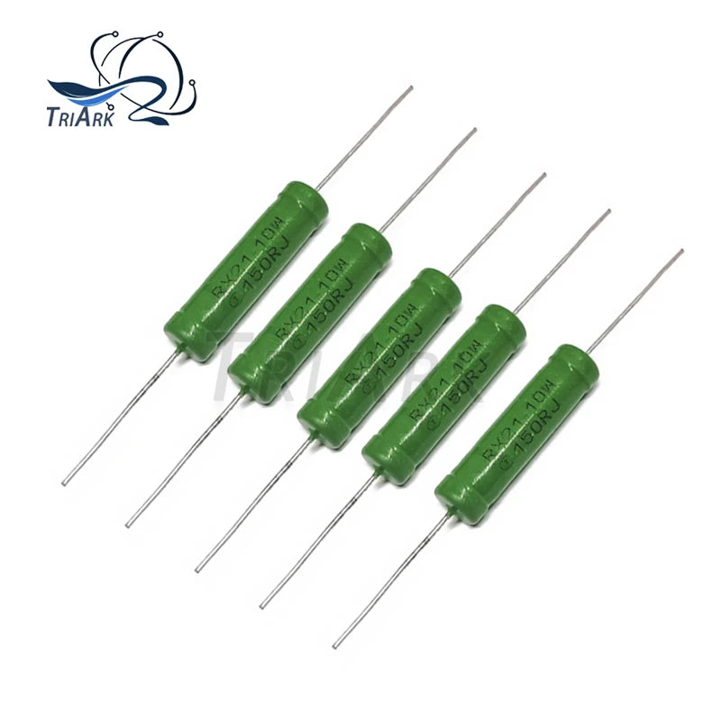 5PCS Wire Wound Resistance RX21 10W 0.05R 0.1R 1R 2R 5.1R 10R 27R 39R 47R 51R 68R 100R 150R 390R 470R 510R 820R 10K 15K Resistor