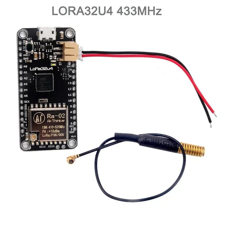 RCmall LoRa32u4 II Lora Module IOT Development Board LiPo SX1276 868MHz 915MHz 433MHz LoRa Kit for Arduino LoRaWAN
