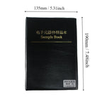 4250PCS 0805 SMD Resistor Book Kit 1% High Precision 1Ω-10MΩ 170 Values Sample Resistor Book for Electronics Repair DIY