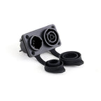 Waterproof True Locking 3Pin Powercon Male/Female Plug Connector In&Output NAC3FX-WP Coupler Panel Mount Chassis Socket Adapter