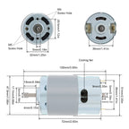 775/795/895 DC Motor 12/24V 3000-15000RPM High Speed Large Torque Motor Tools for Small Drill / Micro Machine with Ball Bearing