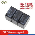 1/5Pcs/Lot G5V-1-3VDC G5V-1-5VDC G5V-1-12VDC G5V-1-24VDC G5V-1 3VDC 5VDC 12VDC 24VDC 6Pin SPDT Mini Signal Relay For PCB
