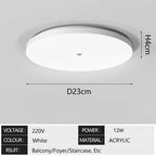 Motion Sensor LED Ceiling Light Human Infrared Sensing Light Porch Corridor Staircase Balcony Household Lighting Fixtures