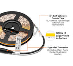 Super Bright 480 LEDs FCOB LED Strip Ultral Bright Efficient COB Light 2700K 6000K Dimmable Linear Flexible RA90 UL CE DC24V