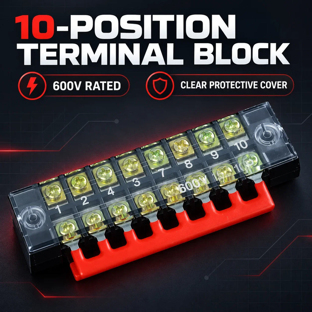 10/20/50/100PCS TB1512 / TBD-15A 12 Position Pre Insulated Fork Type Terminal TB Connection Strip Barrier Strip Jumper Connector
