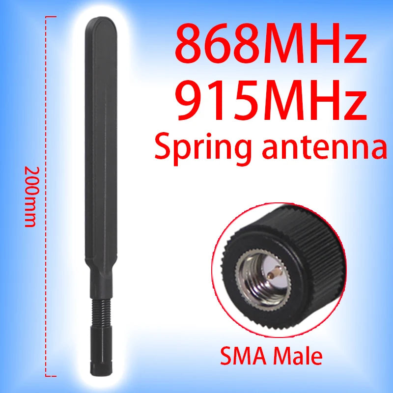 868MHz Antenna LoRa 915MHz Antenna Omni 2.4/5.8GHz SMA Male for Meshtastic Development Board Spring Antenna HaLow Application