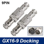 GX16 Docking Aviation Connector 2 3 4 5 6 7 8 9 10 Pin Male Female Plug Socket Inline Wire Panel Cable Connector Adapter Joint