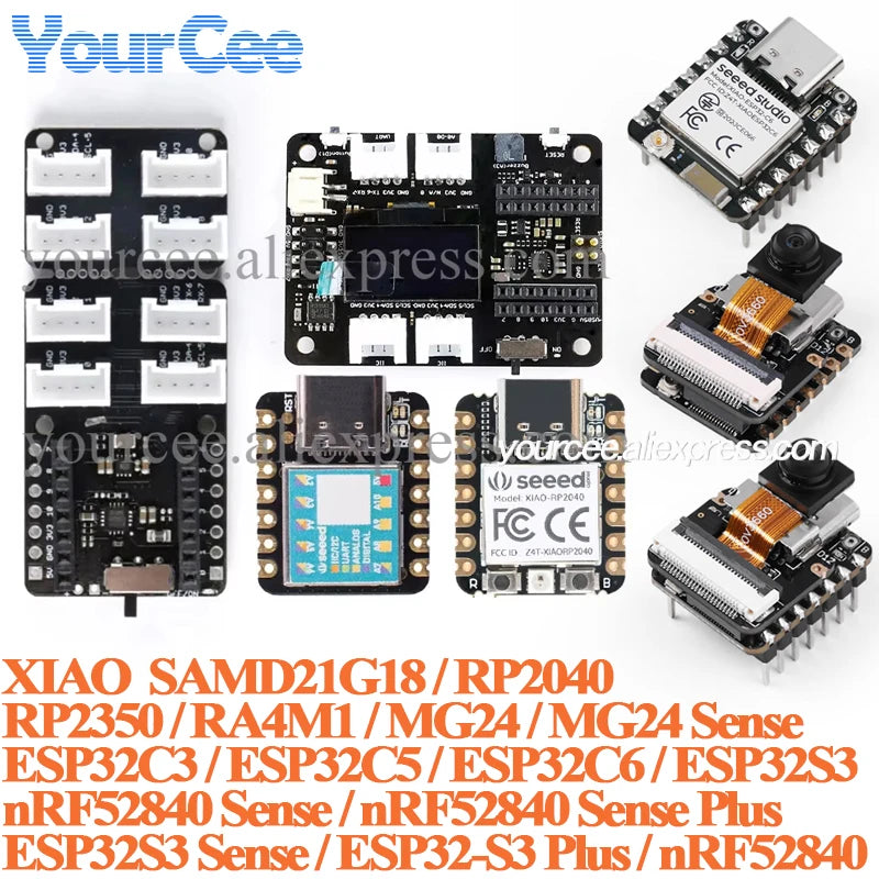 XIAO SAMD21G18 RP2040 Cortex M0+TypeC For Seeeduino Microcontroller RA4M1 RP2040 RP2350 NRF52840 ESP32C3 ESP32C5 ESP32C6 ESP32S3