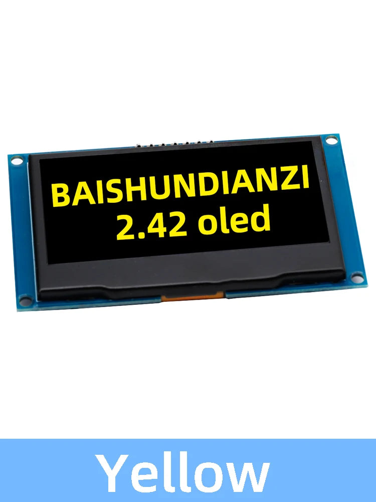 2.42 inch 2.42" OLED Display Module 128x64 LCD HD Screen Module SSD1309 7 Pin SPI/IIC I2C Serial Interface for Arduino UNOR3