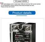 10A 25A 40A 60A 80A 100A 120A Single Phase SSR DC Control AC DC Control DC AC Control AC Solid State Relay