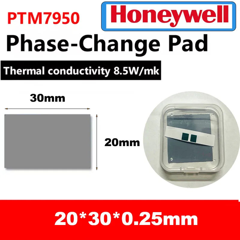 Origin Honeywell PTM7950 0.2/0.25mm Phase Change Pad 8.5W Thermal Pad Laptop/CPU/GPU Heatsink 40x40 20x30 Thermal Paste Grease